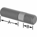 Bsc Preferred Threaded on Both Ends Stud Steel M8 x 1.25 mm Size 19 mm and 8 mm Thread Length 33 mm Long 5580N139